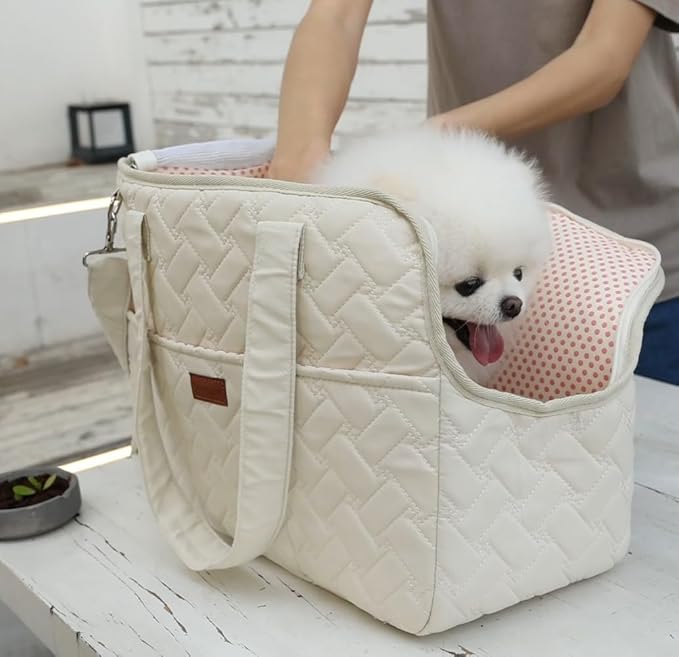 Small Dogs Carrier Cats Bag Puppy Purse Cat Carriers Fashion Pets Woman Totes Style Lightweight Pups Kitties Bunny Go to Vet Picnic Outdoor