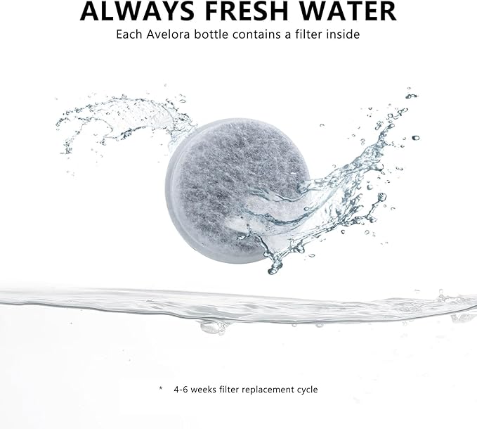 Christmas Dog Water Bottle with Food Container – 10oz Portable Travel Dispenser for Dogs,Cats,and Pets – Holiday Edition for Hiking, Walking & Travel – Easy to Clean & Includes Carbon Filter