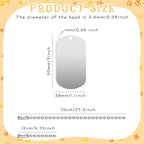 Yinkin 200 Pcs Personalized Military Dog Tags Set Including 100 Pcs Aluminum Blank Dog Tags for Engraving 100 Ball Steel Chain Rectangle Metal Blank Stamping Label for DIY Craft(Silver)