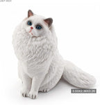 Ragdoll Cat Figurine Big Cat Animal Action Figure Cat Toy Cat Model Figure for Party Supplies Desktop Decoration Cake Toppers Collection Toys for Boys Girls Kid Toddlers
