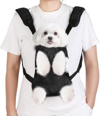 Inspack Dog Cat Backpack Carrier, Carrier Backpacks for Small Medium Dogs, Pet Dog Front Chest Carriers Backpack, Puppy Carrier Sling Backpack, Holder Papoose for Baby Cat Body【Small Size】