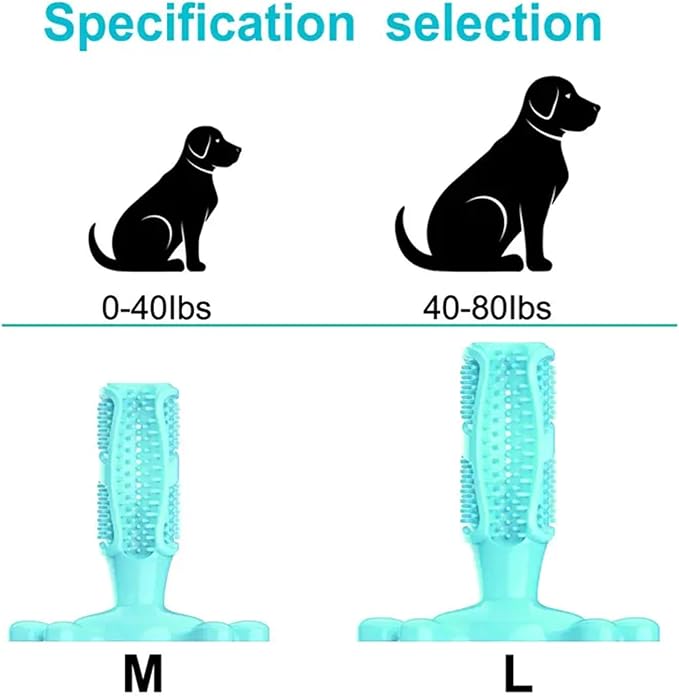 Chew Toy for Dog Toothbrush Stick Dog Toys for Aggressive Chewers Interactive Toys Treats Tough Toy to Keep Them Busy Chew for Small Dogs (Blue, L)