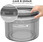 1Gallon No Spill Dog Water Bowl-3.8L Large Capacity, BPA-Free, Anti-Splash & Anti-Digging Design with Non-Slip Base for Messy Drinkers