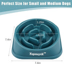 Slow Feeder Dog Bowls for Healthy Eating, Non-Slip and Anti-Choking Design, Reduces Bloating & Overeating for Medium Dogs and Cats, Easy to Clean