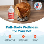 Paramount Pet Health Wild Alaskan Salmon Oil for Cats & Small Dogs, Supports Skin, Coat, Joint & Overall Well-Being, Pure & Premium Alaskan Salmon Oil for Dogs & Cats with No Fillers, 16 oz