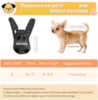 Inspack Dog Cat Backpack Carrier, Carrier Backpacks for Small Medium Dogs, Pet Dog Front Chest Carriers Backpack, Puppy Carrier Sling Backpack, Holder Papoose for Baby Cat Body【Small Size】