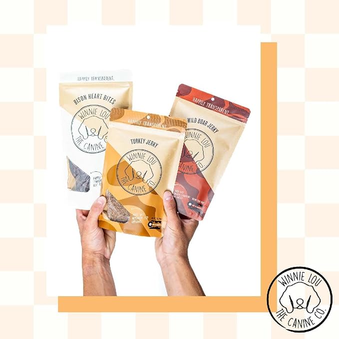 Winnie Lou Organic Jerky Dog Treats - Human Grade, Made in USA - All Natural, Healthy (Turkey Jerky)