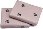 SincoPet Washable Dog Pee Pads with Puppy Grooming Gloves,Puppy Pads,Reusable Pet Training Pads,Large ,Waterproof Pet Pads for Dog Bed Mat,Super Absorbing Whelping Pads,41x41 Inch (Pack of 2)