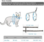 Cat Harness and Leash Set Gold Moons Stars Soft Nylon Escape Proof Adjustable for Kittens Small Animals Glow in The Dark (Black)