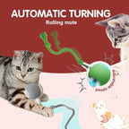 2026 New Interactive Cat Toys for Indoor Cats, Kitten Toys to Relieve Boredom for Indoor Cats (Red+Green+Grey)