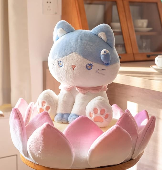 Cat Mattress Flower Cat Sofa Bed Cute and Comfortable Cat Nest Cushion Thickened Non-Slip Three-Dimensional Pet Bed Multifunctional Cushion Indoor Cushion (S)