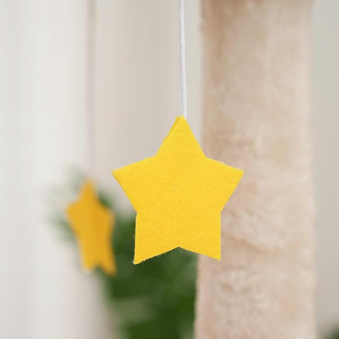 Cat Tree 67in Cat Tower Scratching Post for Cats Tree Tower Furniture for Cats with Various Houses Various Levels with Cheese Design (Beige)