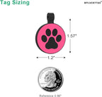 MYLUCKYTAG Silent Silicone QR Code Dog Tags - Scan QR, Receive Instant Pet Location Alert Email