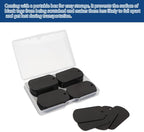 Fesorsi 50 Pcs Aluminum Tags for Engraving,Rectangle Stamping Blanks Tags,Black Military Dog Tags,Anodized Blank Metal Tags,Personalized Pet Dog ID Tags Blank with Hole DIY Pendants Decorative Craft