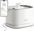 PETLIBRO Upgrade Cat Water Fountain Stainless Steel Tray, Dockstream 2 Smart App Monitoring Cat Fountain for Drinking, 3L/101oz Pet Water Fountain for Cats, 5G WiFi Auto Cat Water Dispenser Dog