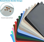 AUDWUD Silicone Waterproof Pet Feeding Mats,Anti Slip Bowl Pad, Dog Mat for Food and Water