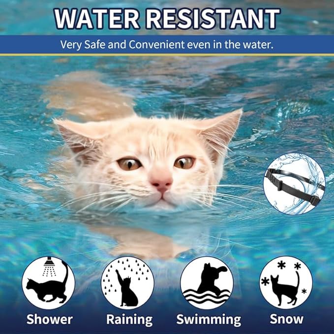 4 Pack Flea Collar for Cats, 32 Months Flea and Tick Prevention for Cat, Waterproof Natural Cat Fleas and Ticks Treatment, Adjustable Fleas and Ticks Collar for Cats Kittens(Black & Purple)