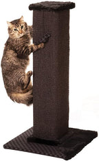 Max & Marlow Cat Scratch Post 32" | Tall Cat Scratcher Post with Sisal Rope | Features Hanging Ball Toy | Great for All Indoor Cat Breeds & Sizes