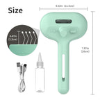 Steam Pet Brush for Shedding, 3 In 1 Self Cleaning Anti-Static Steamy Hair Brush, Reduces Loose Hair and Shedding for Long and Short Hair Pets Grooming, Green