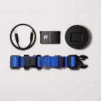 Fi Series 3+ Smart Dog Collar - GPS Dog Tracker and Activity & Fitness Monitor, Waterproof, LED Light, Escape Alerts, Nationwide Coverage [Free 6 Month Membership] (Blue, Medium)
