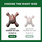 Tough Dog Chew Toy for Aggressive Chewers – Durable Bacon Flavored Nylon Bone for Large Dogs, Fillable Dental Toy for Teething, Indoor Chewing & Crate Training, Boredom Relief Gift