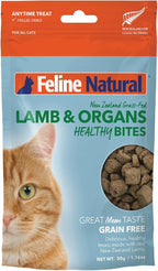 Feline Natural Freeze Dried Cat Treats – New Zealand Single-Source Protein Treats for Cats - Grain-Free Healthy Cat Snacks, Lamb Bites, 1.76oz