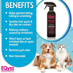 EQyss Micro-Tek Pet Itch Relief Spray - Soothes Dry Irritated Skin, Stops Itching, Scratching, Biting, Licking Hot Spots - for all Cats & Dogs (16 oz)