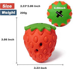 MewaJump Dog Puzzle Toys Rubber Chew Toys,Treat Food Dispensing Toy for Teeth Cleaning Dog Ball Toy Interactive Enrichment Toys for Puppy, Small, Medium, Large Breeds