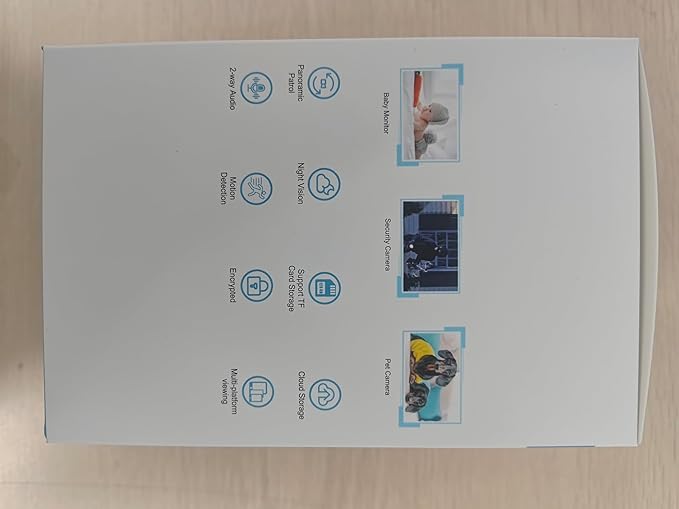 litokam Security Camera Indoor 2K, 360 Pan/Tilt Cameras for Home Security with Motion Detection, Baby Monitor for Pet/Dog with Night Vision, 2.4GHz WiFi Cam with Phone App & 2-Way Audio