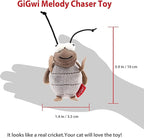 Gigwi Squeaky Cricket Cat Toy,Interactive Cat Toys Electronic Motion Activated Bug Sound，Automatic Cats Play Squeaky Toy for Indoor Fun