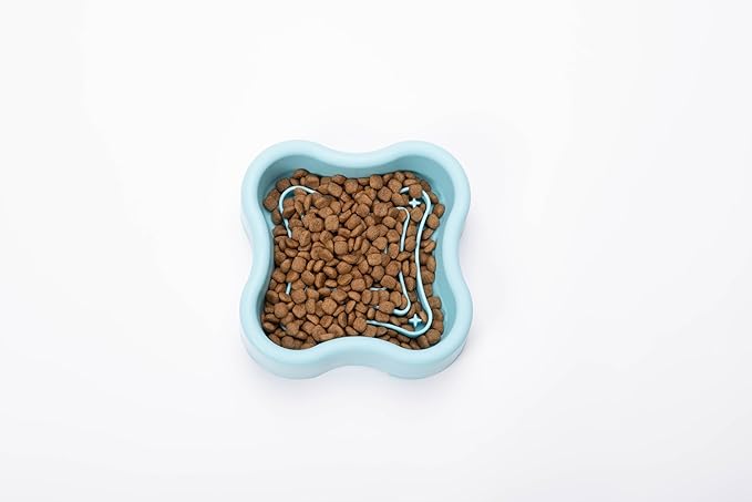 Silicone Slow Feeder Dog Bowl, Non-Slip Pet Food Dish for Small & Medium Dogs, Interactive Slow Eating Bowl, Puzzle Toy for Pets Food Training, Healthy Eating Aid, Anti-Choking