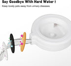 Sfozstra Automatic Gravity Dispenser for Cats: 4L White Stainless Steel Water Bowl Feeder - Great for Family Homes and Outdoor Activities