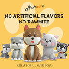 ASMPET Dog Treats Chews, Chicken Wrapped Pumpkin Biscuits, Soft Chewy Dog Snacks 10.6 oz