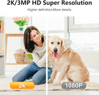 2K Pet Camera Indoor, 5G/ 2.4G Indoor Cameras for Home Security, Baby/Dog/Pet/Elder Camera with Phone App, Night Vision, Auto Tracking, Human/Pet Detection, Cloud&SD Storage