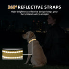 Reflective Dog Collar, Soft Neoprene Padded Nylon Pet Collar with Quick-Release Buckle, Adjustable for Extra Large Dogs,Khaki,XL