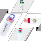 4 Pcs Sublimation Blank Stainless Steel water bottle 12 OZ Straight Stainless Steel Insulated Tumblers Different Color Splash-Proof Lid Shatterproof Water Cup