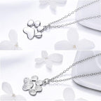 925 Sterling Silver Dog Paw Cat Panda Necklace for Women Cute Dainty Animal Pendant Necklace Gifts for Cat Mom Animals Lover…