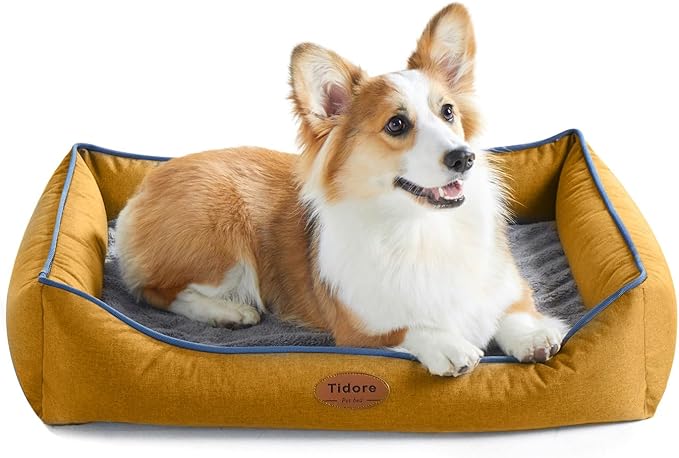 Orthopedic Dog Beds for Medium Large Dogs, Durable Egg Crate Foam Sofa Dog Bed wit Washable Removable Cover,Waterproof Lining and Nonskid Bottom,Pet Bed for Medium Dogs