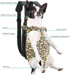 Inspack Dog Cat Backpack Carrier, Dog Carrier Comfortable for Small Medium Dogs, Pet Dog Front Chest Carriers Backpacks, Puppy Carrier Sling Backpack, Holder Papoose for Baby Cat Body【Small Size】