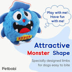 Petbobi Upgrade Dog Toys Interactive Monster Plush Ball Shake Squeak Crazy Bouncer Toy Exercise Electronic Toy for Puppy Motorized Entertainment for Pets