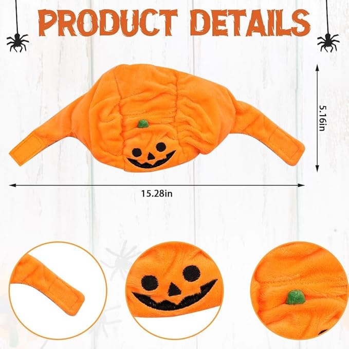 5 Pcs Halloween Cat Hat Cat Costume Pumpkin Cat Hats Bat Cosplay Hats,Kitten Puppy Dress Up Valentines Halloween Easter Costume Adjustable Accessory Headwear(Wacky Style)