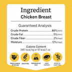 Ruff Town Dog Treats - Chicken Jerky for Dogs | Dehydrated Chicken Breast | Training Treats | Human Grade, High Protein, Single Ingredient | Grain-Free, Hypoallergenic | All Breeds, Made in USA, 4 oz