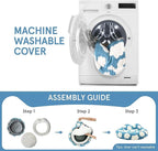 Waterproof Dog Beds for Medium Dogs, Removable and Washable Dog Bed, Cozy Soft Round Dog Bed with Waterproof Liner, Cute Donut Dog Bed for Indoor Cats ＆ Small Medium Dogs