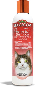 Bio-Groom Flea & Tick Dog Shampoo - Flea and Tick Prevention for Dogs, Cat Flea Treatment, Cruelty-Free, Made in USA, Natural Tick Repellent, Protein-Lanolin Shampoo - 8 fl oz 1-Pack
