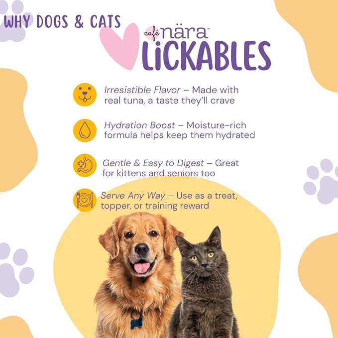 Café Nara Tuna Flavored Lickable Treats for Cats - Pack of 6