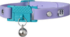 Kittyrama Mauve Cat Collar with Bell. Cat Friendly Award Winner. Approved by Vets and Cat Experts. Breakaway Cat Collars Quick Release. Kitten Collar. Won't Rub Fur. Lightweight, Soft & Comfy