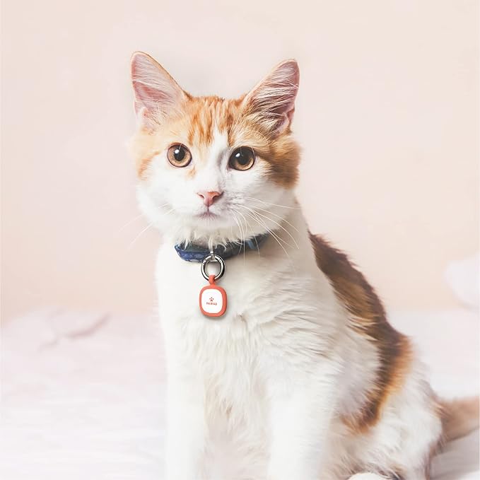 Pawaii QR Code Dog ID Tag, Silent Silicone Tag, Modifiable Pet Online Profile, Free Emergency Contact, 1Pack (Pink)