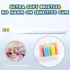 Dog Toothbrush Kit 2 Pack, Ultra Soft Pet Tooth Brush for Medium to Large Dogs, Animal Teeth Brushing Kit for Easy Dental Cleaning