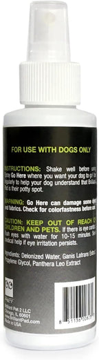 BrilliantPad Go Here! Puppy Potty Training Spray | Natural Attractant, Dog & Puppy Home Housebreaking Aid for Pets | Safe for Animals, Furniture & Plants | Use on Pee Pads Indoor & Outdoor | 4oz