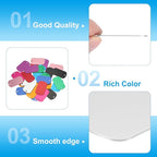 MECCANIXITY Blank Dog Tags Rectangle Blank Aluminum Blank Keychains Laser Engraving Blanks ID Name Tag Metal Personalized Pet Tags for DIY Crafts Silver, 300 Pack